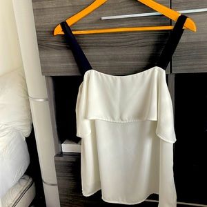 H&M blouse , white and black size 10
